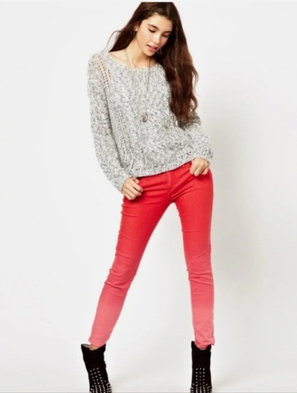 ✨Free People Ombre Cropped Skinny Jeans 28